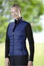 2022 HKM Womens Lena Quilted Vest 12550 - Deep Blue